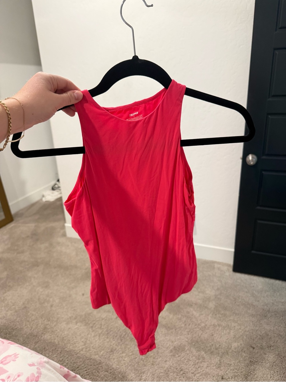 SKIMS Hot Pink Sleeveless Bodysuit